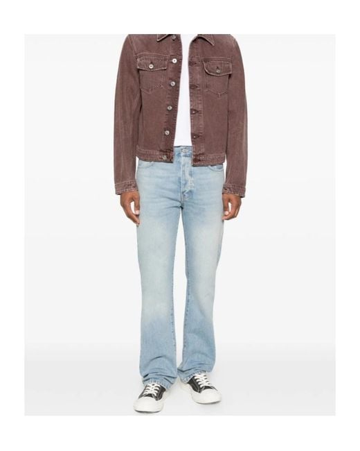 Haikure Blue Fergus Logo Patch Jeans for men