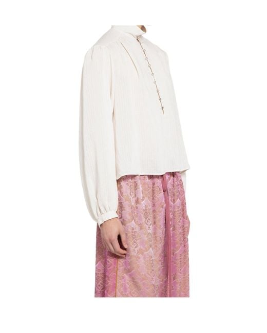 Ann Demeulemeester White Long Sleeve Shirt for men