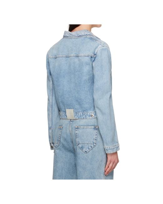 Lanvin Blue Short Denim Jacket