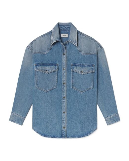 Agolde Blue Lotta Shirt (Flyweight)