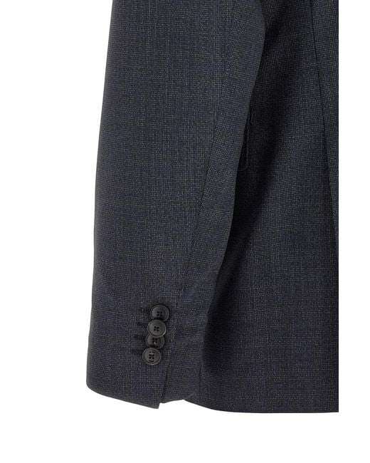 Boss Blue Two-Piece Set: Long-Sleeved Blazer And Trousers for men