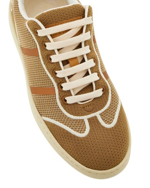 Ferragamo Natural Lace-Up Low-Cut Casual Shoes