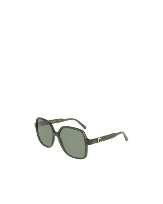 Ferragamo Green Sunglasses