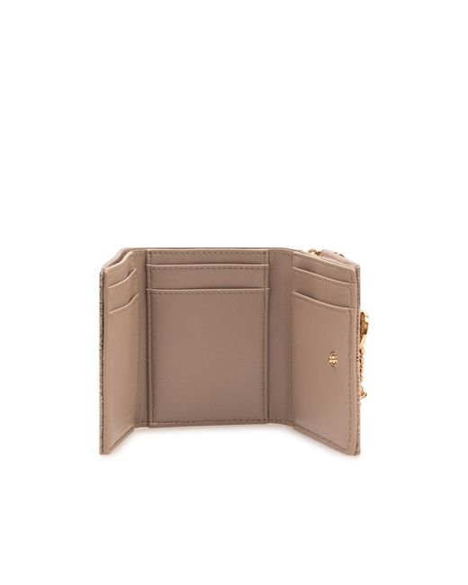Stella McCartney Natural Logo-Engraved Chain Wallet