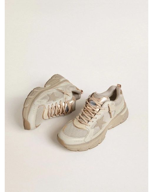 Golden Goose Deluxe Brand Natural Lightstar Lace-Up Sneakers