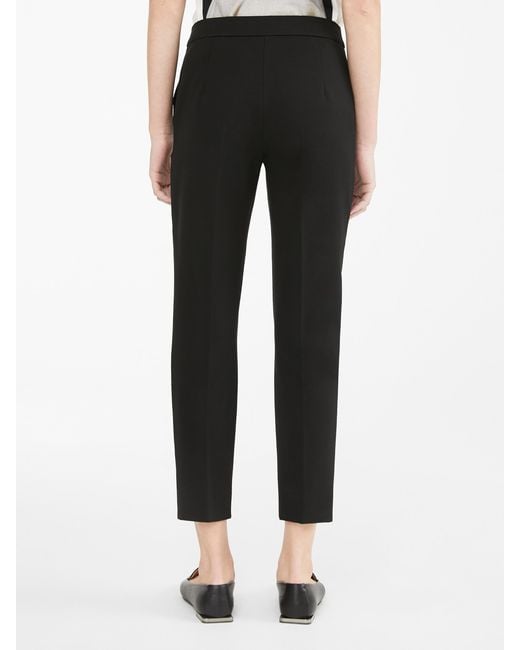 Max Mara Black Pegno Slim-Fit Trousers