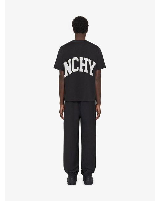 Givenchy Black 4G Embroidered Crewneck T-Shirt for men