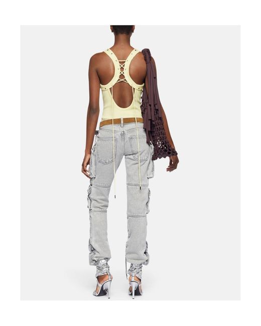 The Attico Gray The Essie Long Pants