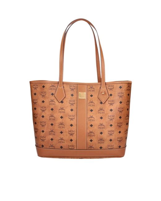 MCM Brown Patterned Handbag