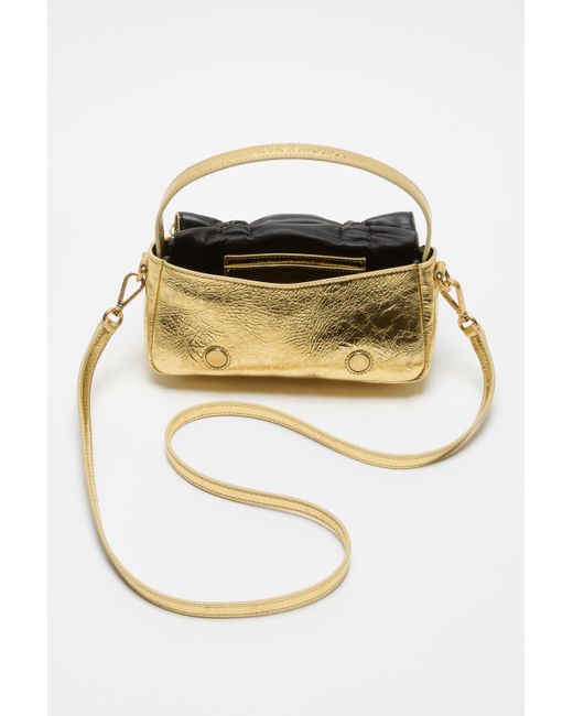 Acne Metallic Drawstring Tote Bag