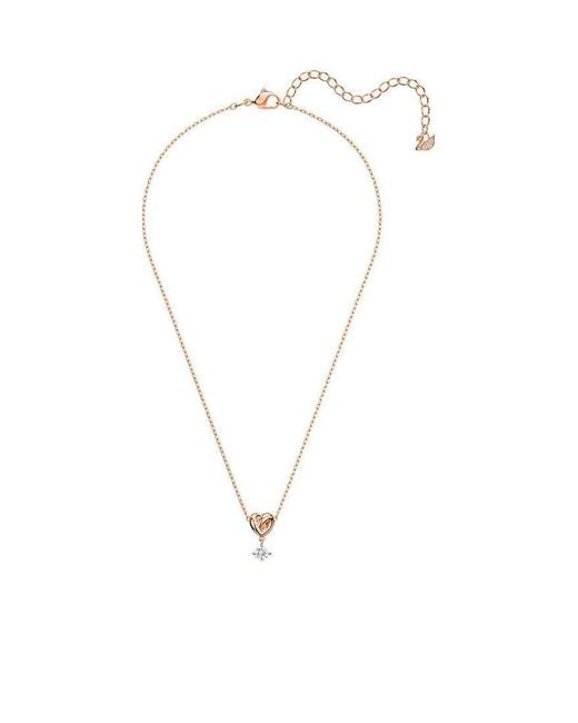 Swarovski White Lifelong Heart Chain Pendant