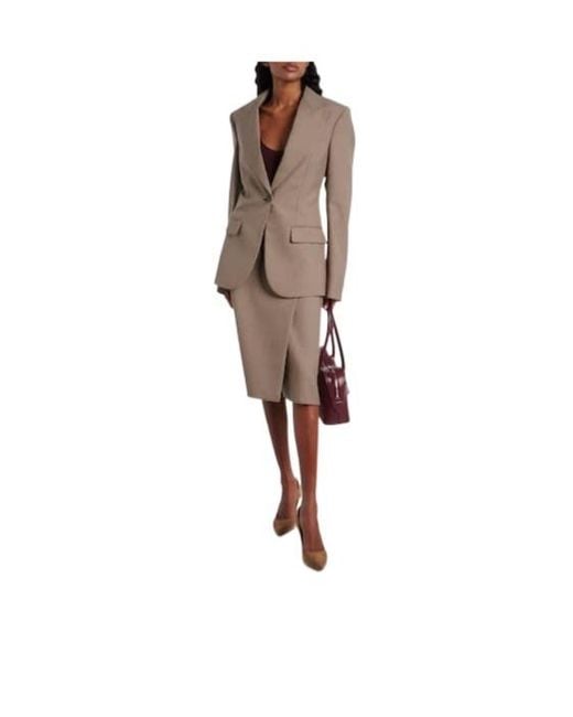 Gianvito Rossi Brown Solid Suede Pumps