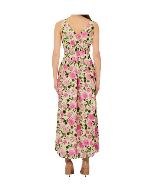 Liu Jo Red Floral Beaded Long Dress