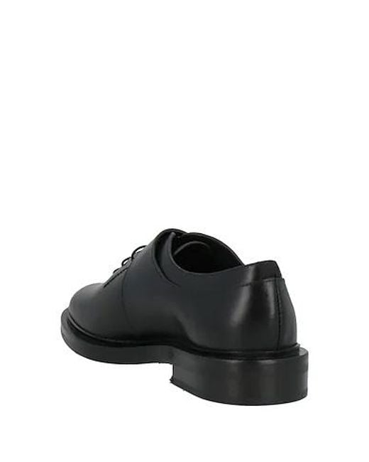 Max Mara Black Glossy Leather Lace-Up Shoes