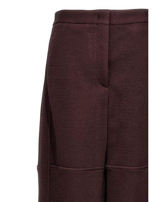 Jil Sander Purple Wide-Leg Pants