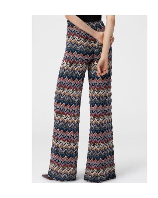 Missoni Gray Embroidered Lace Palazzo Pants