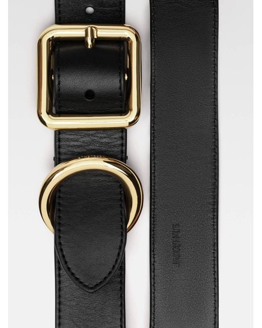 Jacquemus White The Regalo Shape Buckled Belt