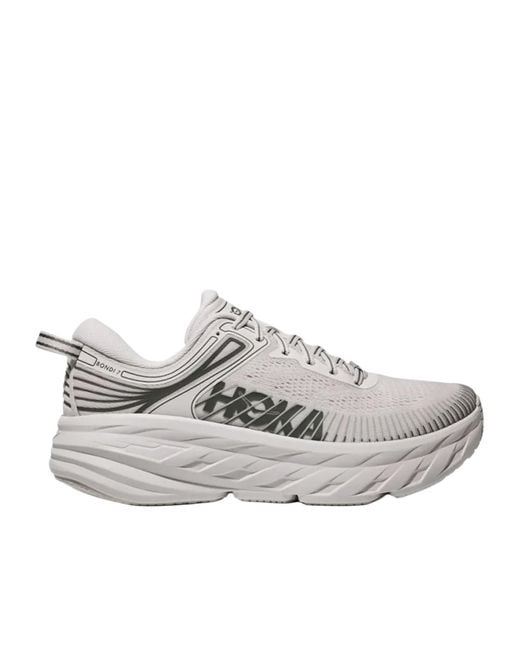 Hoka One One Gray Bondi 7 Sneakers for men