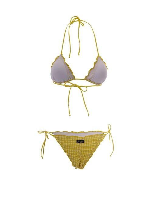 Mc2 Saint Barth Metallic Tie-Side Bikini