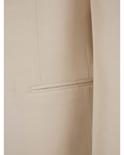 Lardini Natural Buttoned Single-Breasted Blazer for men