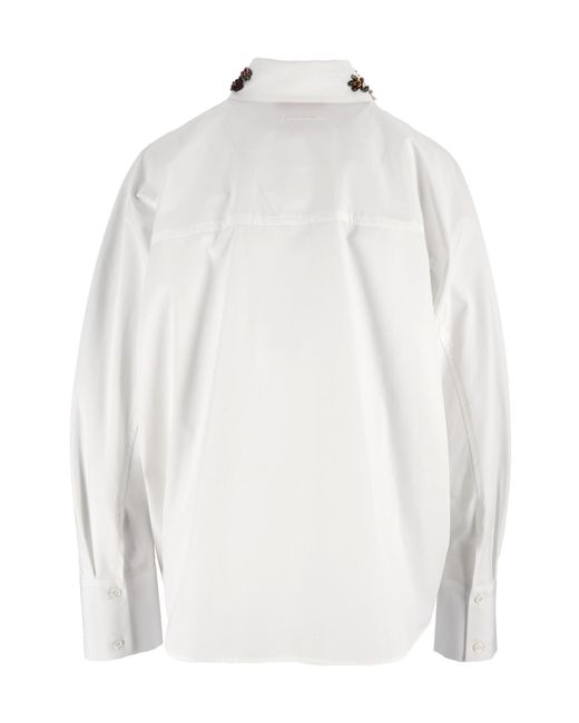 Ermanno Scervino White Long-Sleeved Shirt