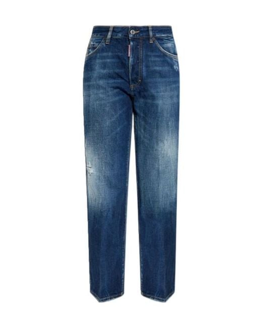 DSquared² Blue Boston Distressed Jeans