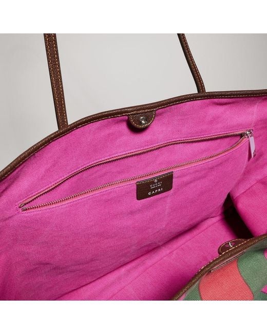 Gucci Pink Tribeca 'Capri' Large Tote