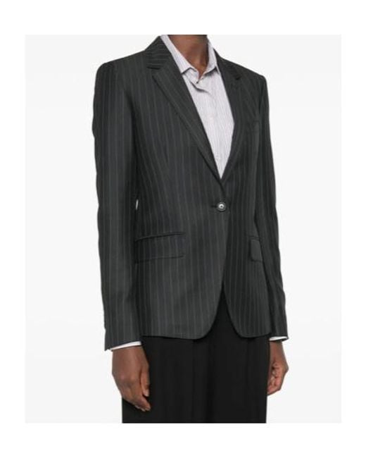 Tom Ford Black Pinstriped Suit Jacket