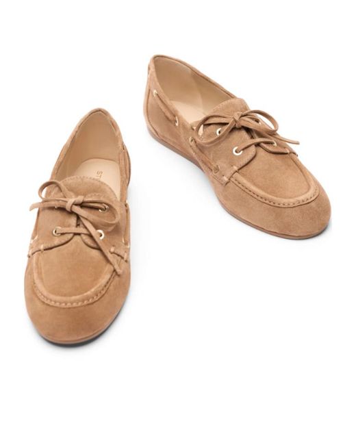 Stuart Weitzman Brown Tinsley Moccasin