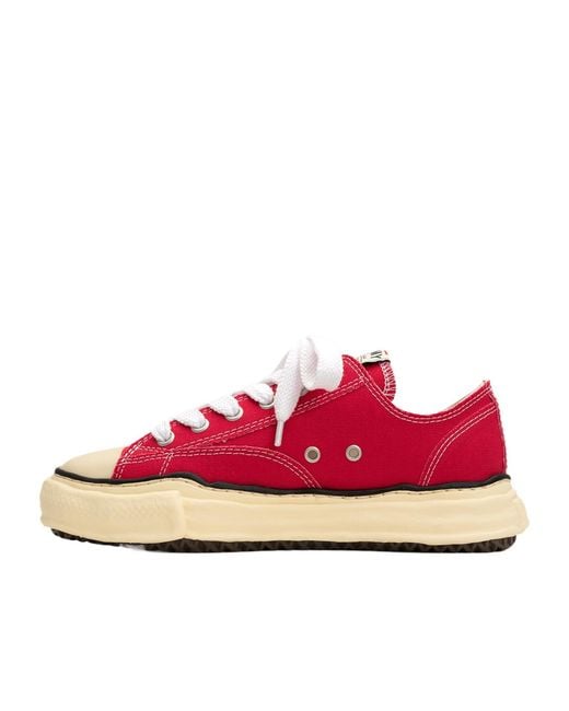 Maison Mihara Yasuhiro Red Peterson Og Round-Toe Sneakers for men