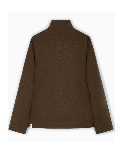 Jil Sander Brown Felted Jacket for men