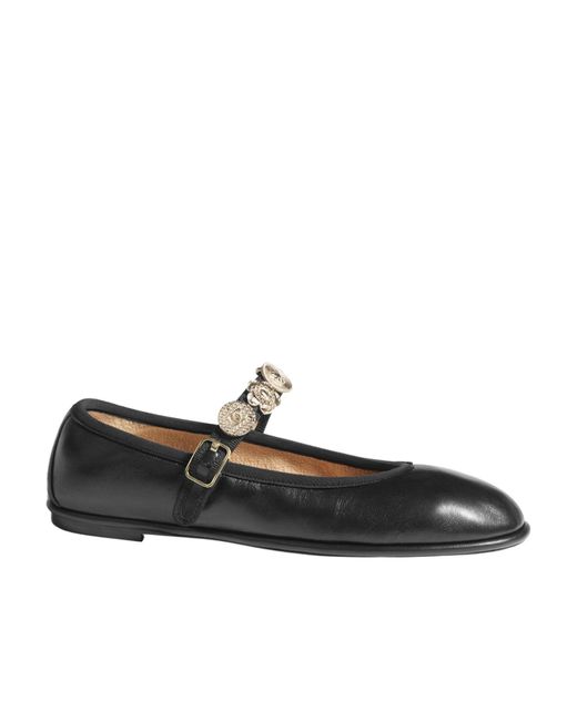 Chanel Black Mary Jane Flats