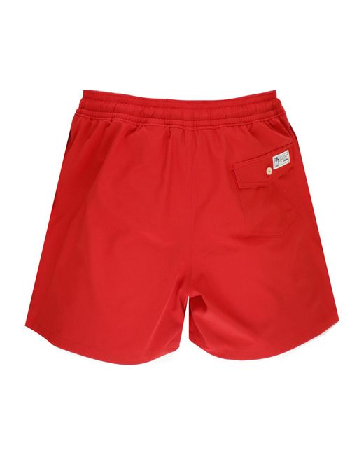 Polo Ralph Lauren Logo Embroidered Swim Trunks for men