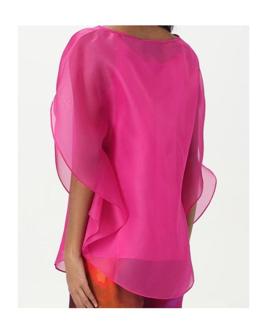 Gianluca Capannolo Pink Iris Blouse