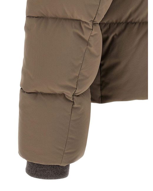 Moorer Brown Long-Sleeved Cotton Jacket for men