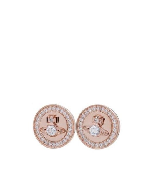 Vivienne Westwood Pink Logo Earrings
