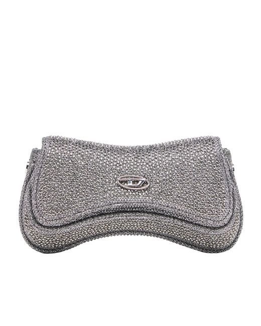 DIESEL Gray Shoulder Bags
