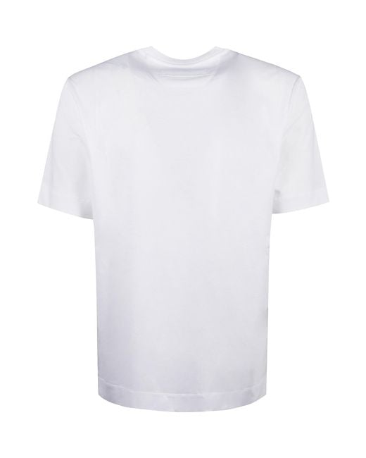 Zegna White Short-Sleeved Crewneck T-Shirt for men
