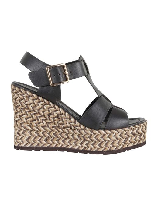 Paloma Barceló Gray Paloma Barceló Olivia Wedge Heeled Sandals
