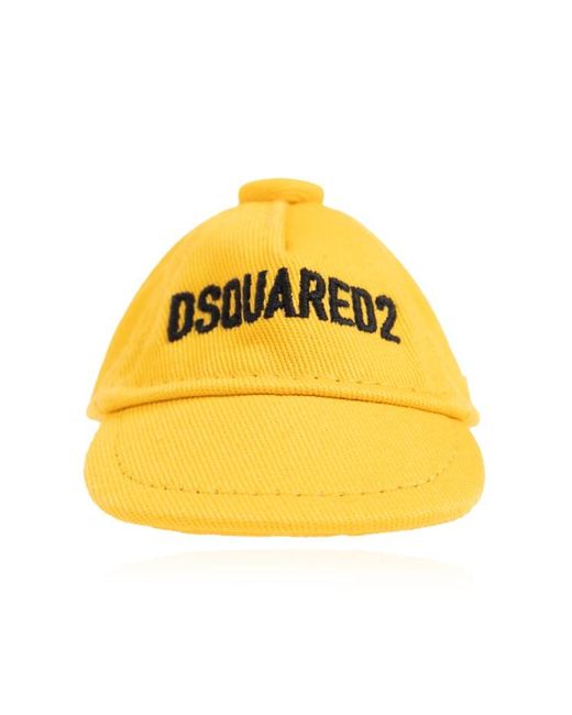 DSquared² Metallic Baseball Cap Pendant Be Icon Keyring