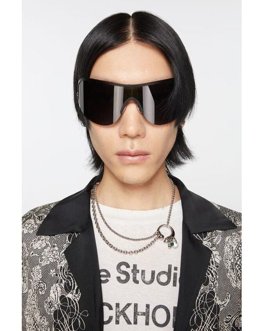 Acne Metallic Charm-Detail Multi-Chain Necklace for men