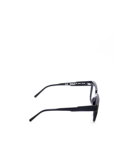 Kuboraum White K3 Rectangular Optical Glasses for men