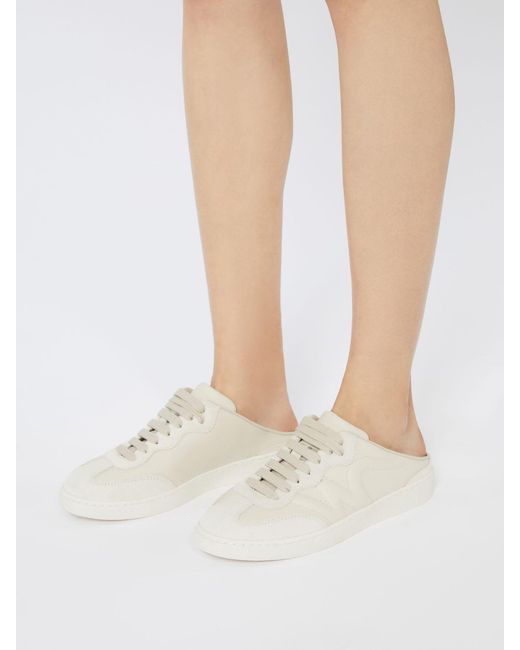 Weekend by Maxmara White Lace Up Sneakers