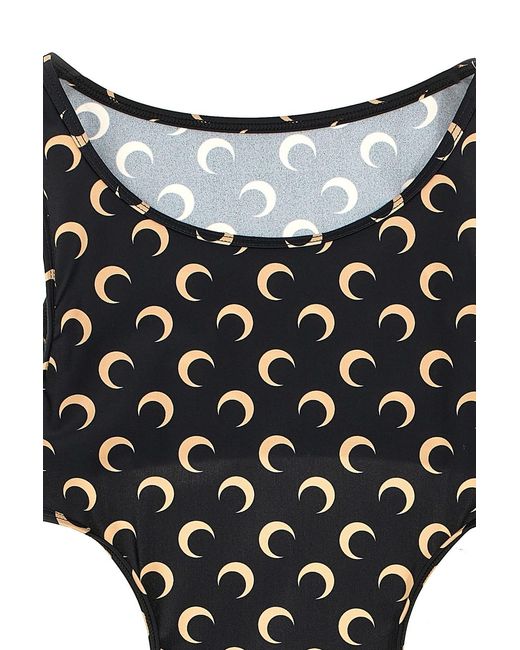 MARINE SERRE Black Sleeveless Jumpsuit