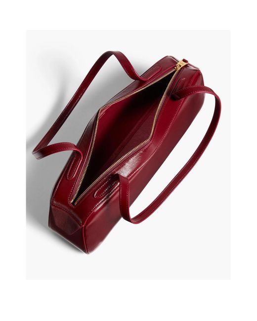 Khaite Red Simona Zipped Shoulder Bag