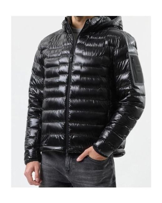 Boss Black Hooded Zip-Up Jacket for men