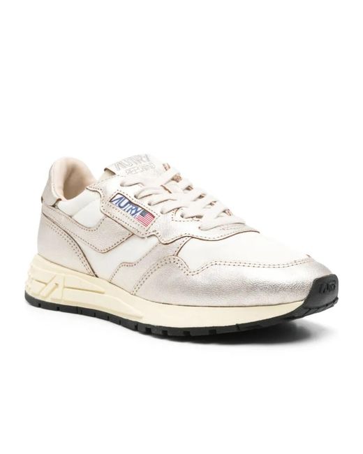 Autry White Reelwind Lace-Up Sneakers