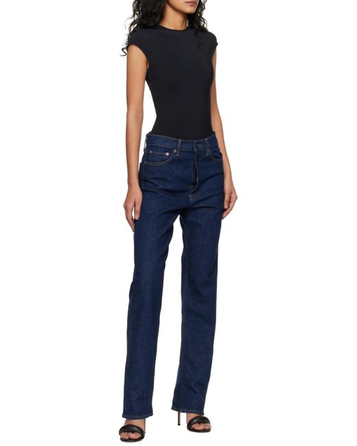 Agolde Black Mid-Rise Flared Leg Jeans