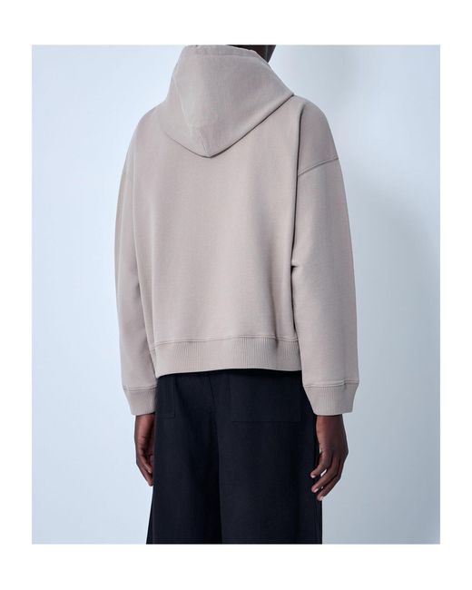 STORY mfg. Gray Geo Hooded Sweatshirt for men