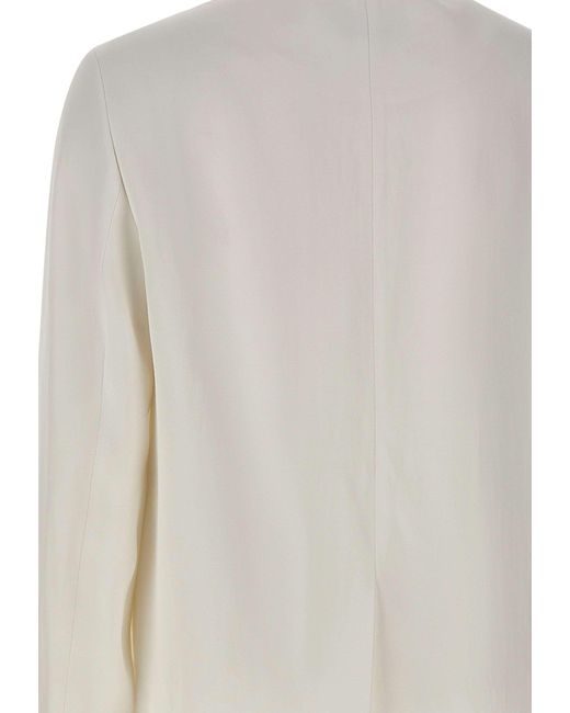 Loulou de Saison White Bono Asymmetric Jacket